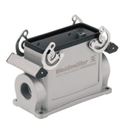 Base HDC 24B SBU 1PG21G, size 8, side-locking clamp on lower side, PG21, IP65