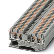 Feed-through Terminal PT 4-QUATTRO, 50pcs/pck, Phoenix, grey