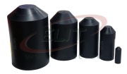 Cable Endcap HSEC 105, hot melt adhesive, 12/4mm, wall thick 2.6mm, L40mm, crosslinked polyolefin -55..110°C/ +120°C, UV resistant, black