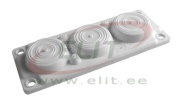 Multigate HTC-3, FL21/ C-hole| 216x84mm, 2x 24..54, 1x 30..59, 3x 6..14, -40..130°C, fastening hole ø10mm, incl. rivets set, HF, IP65/55, grey