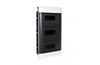 FM Distribution Box Practibox S, 3x 12M, 90A 230/400VAC, PEN 24+24| 1.5..16mm², 328x535x103, IP40 IK07 cl.II, white with smoked transparent door