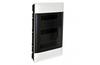 FM Distribution Box Practibox S, 3x 18M, 90A 230/400VAC, PEN 35+35| 1.5..25mm², 436x615x103, IP40 IK07 cl.II, white with smoked transparent door