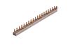 Busbar S-4L-1000/16PP, L1-N-L2-N-L3-N, 27x2/1000, 16mm² 80A 415VAC, pin 4x11.5mm, ABB 2CDL240101R1658| PS4/58/16N