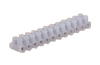 Terminal Strip, 12x 6mm² 32A 450V, polypropylen, white