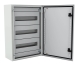 Chassies ECMI, 3x 16M, 400Wx600H, incl. frame, front panel w. modular slots, zincpassivated TS35, mounting accessories, C3M| epoxy resin layer, grey