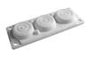 Multigate HTC-3, FL21/ C-hole| 216x84mm, 2x 24..54, 1x 30..59, 3x 6..14, -40..130°C, fastening hole ø10mm, incl. rivets set, HF, IP65/55, grey
