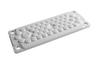 Multigate HTC-50, FL21/ C-hole| 216x84mm, 49x 7..13, 1x 15..25, -40..130°C, fastening hole ø10mm, incl. rivets set, HF, IP65/55, grey