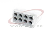 Harukarbiklemm WCT, 8x 0.75..2.5mm² 32A 400V, transparent/hall