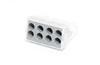 Harukarbiklemm WCT, 8x 0.75..2.5mm² 32A 400V, transparent/hall