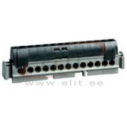 L-Terminal Block, 8x 1.5..16mm², 80A 400V, touch-proof, Legrand, black