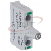 LED Module ACS, 12..24VAC/DC, 2x 2.5mm², screw clamp, mount on control station base, Legrand, green