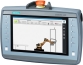 Simatic, HMI KTP900F Mobile, 9-in. TFT display, 800x480 pixel, 16M colors, key, touchscreen, 10func. keys, PROFINET/Industrial Ethernet interface, multimedia card, USB, key-operated switch, acknowledgment button, e-stop/stop button, config. from WinC