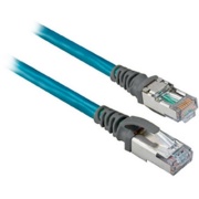 EtherNet Cable 1585, RJ45 plug » RJ45 plug, 8 conductors, 100BASE-TX, 100Mbit/s, Robotic TPE, weld splatter, UV, oil resistant, Flex Rated, 3m, Allen-Bradley, teal