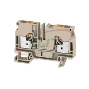 Feed-through Terminal Block A2C 6, 1-tier, 6mm² 41A 800V, push-in, beige