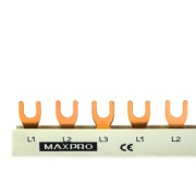 Busbar G-3L-1000/10C, L1-L2-L3, 19x3/1000, 10mm², screw M5-M6, MaxPro
