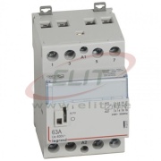 Modular Contactor CX³, 4NC 63A 400VAC, cv 230VAC, handle, 3M, TS35, Legrand