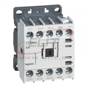 Mini Contactors CTXmini, 2.2kW 6/20A 3x400VAC, 1NO 10A 240VAC, cv 24VAC, TS35 ^panel mount