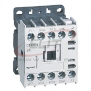 Mini Contactor CTXmini, 4kW 9/20A 3x400VAC, 1NC 10A 240VAC, cv 230VAC, TS35, panel mount, Legrand