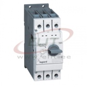Motor Protection Circuit Breaker MPX³ 63H, 22kW 34..50A 50kA, thermal magnetic, rotary handle, TS35, panel mount, Legrand