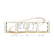 Frame Valena, 4gang, horiz. mount, Legrand, beige