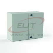 Mild Steel Enclosure E COR, 1000Wx1200Hx300D, plain double door, mounting plate, 2x gland plate 310x110, 1x lock w. ø3mm double bar key, rod system, C3M| epoxy resin layer, IP55 IK10, Nema4, grey