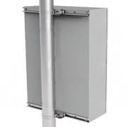 Pole Mounting Kit ECFP, E COR, incl. 2 cross-pieces, 2 colar clamps, accessories, galvanised steel
