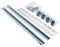 Pole Mounting Kit ECFP, E COR, incl. 2 cross-pieces, 2 colar clamps, accessories, galvanised steel