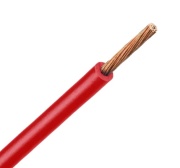 Wire H05V-K, 0.75mm² 300/500V -40..70°C, 100m/pck, red