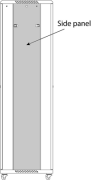 Side Panel AR9, 1800Hx400D, incl. accessories, 2pce/pck, grey