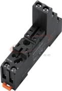Relay Socket SRU05-E, SR2P, SR20T, 1P 16A 300V, screw clamp, RTF 1CO relays, incl. plastic retaining clip, marker, UL/TÜV/CE, Omron P2RFZ-05-E, 10pcs/pck, TS35