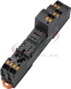 Relay Socket SRU05-ST, SR2P, SR20T, 1P 16A 300V, push-in, RTF 1CO relays, incl. plastic retaining clip, marker, UL/TÜV/CE, 20pcs/pck, TS35