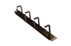 Cable Management Panel 19-in., 1U 4rings, metal, black