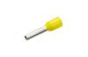 Wire-End Ferrule w. Collar Ce 010008 wc, H1x8mm, 100pcs/pck, yellow