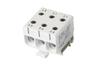 Tapping Terminal Block Al/Cu UK50/3A, 1P (6holes) 2.5-50mm² 145/160A, Hex5 4Nm 2.5..4mm², 12Nm 6..50mm², 5pcs/pck, TS35, MaxPRO, grey