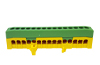 PE-terminal PE15-F2, 15x16mm², 63A 690V, touch-proof, TS35, Z2, yegr
