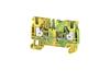 PE Terminal Block A2C 4 PE, 1-tier, 4mm² 480A 800V, push-in, yegr