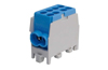 Main Terminal Block Al/Cu HLAK 25-1/2 M2, 2x 25/16mm²/ 2x 16/10mm², 130/100A 1000VAC/DC, 2.5/2Nm, TS35, blue