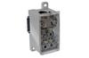 Distribution Block Al/Cu PVB 500-4/4, 240/300mm²/ 4x 70mm², 4x 16mm², 500A 1000VAC/DC, incl. markers, TS35, mounting plate, Pollmann, grey