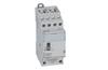 Modular Contactor CX³, 4NO 25A 400VAC, cv 230VAC low noise, handle, 2M, TS35, Legrand