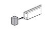 End Cap DLP-S, 20x12mm, Legrand, white