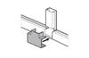 Flat T-Junction DLP-S, 40x16mm, white