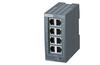 Scalance XB008G, Unmanaged Industrial Ethernet Switch, 10/100/1000 Mbit/s, LED diagnostics, sv 24VDC, 8x 10/100/1000 Mbit/s RJ45