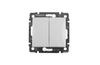 FM Switch Valena, mech.| 2x 2way, 10A 250VAC, spring clamp, white