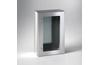 Enclosure ECOR, 500Wx700Hx250D, transparent door, mounting plate, 2locks w. ø3mm double bar key, AISI304L, IP66, NEMA12
