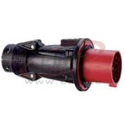 Plug Hypra, 3P+N+E 32A 415VAC, rubber, IP44