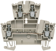 Kruvi-riviklemm WDK 2.5, 2-korrust, 2.5mm² 24A 400V, beež