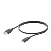 USB cable IE-USB-A-MICRO-1.8M , USB A, USB Micro, PVC, 1.8m