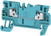 Pist-riviklemm A2C 2.5 BL, 1-tier, 2.5mm² 24A 800V, push-in, sinine