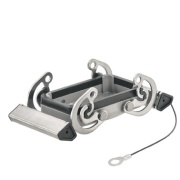 Cover HDC 10B DMDQ 2QB, size 4, cover for upper part of housing, side-locking clamp on lower side, IP 65