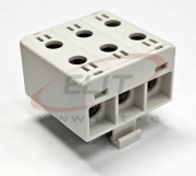 Hargnemisklemm Al/Cu UK35/3x1A, 3P (2holes) 2.5-35mm² 120/135A 1000VAC/ 1500VDC, Hex4 3Nm 2.5..16mm²/ 6Nm 25..35mm², TS35, hall